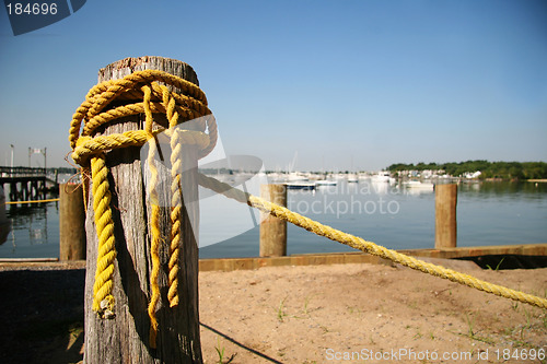 Image of Old yellow rope