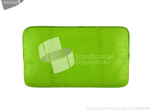 Image of Green wallet isolated on white
