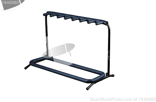 Image of bicycle parking stand isolated on white