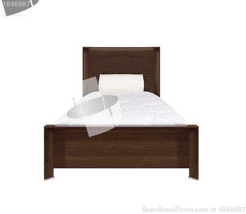 Image of Bed isolated