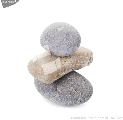 Image of Stack of stones isolated