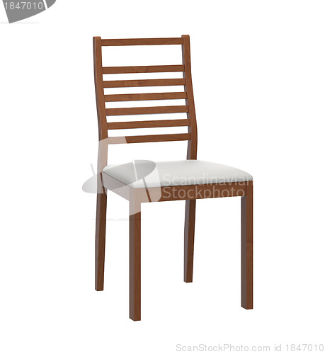 Image of modern wooden chair