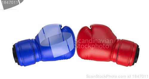 Image of Boxing gloves close up