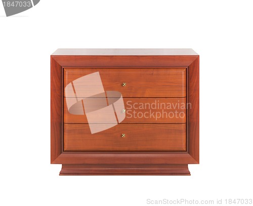 Image of Wooden dresser isolated