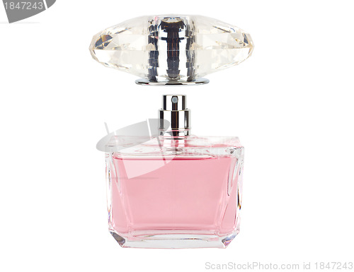 Image of bottle of perfume isolated on white background
