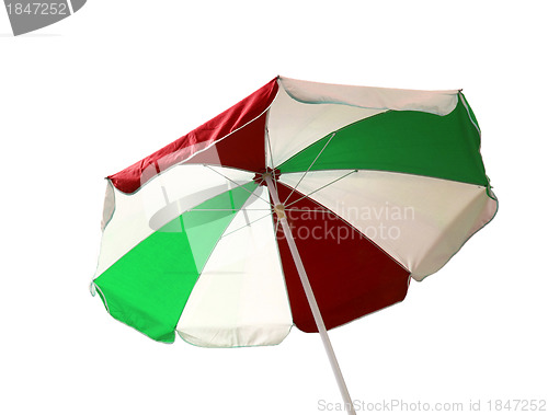 Image of colorful umbrella, isolated on white