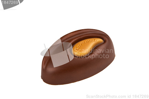 Image of Chocolate candy, isolated on white