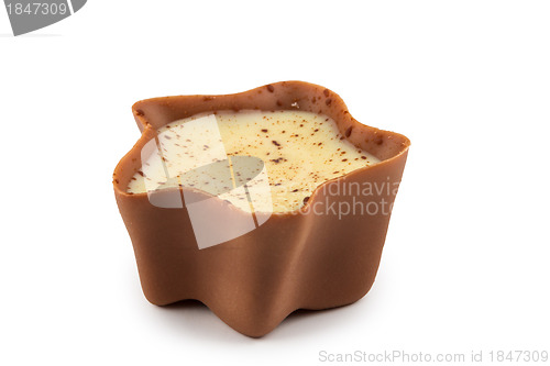 Image of Chocolate sweet on a white background