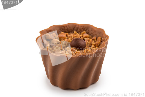 Image of Chocolate sweets isolated on a white background.