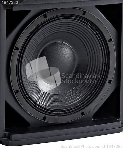 Image of Stereo music audio equipment bass sound speaker