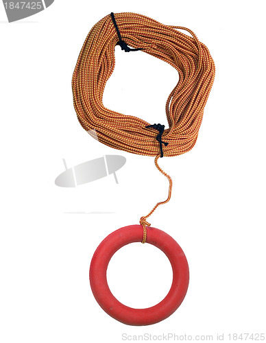 Image of rope on a white background