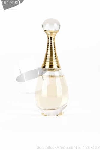 Image of bottle of perfume isolated on white background