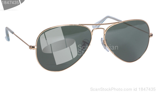 Image of Aviator sunglasses isolated on white background