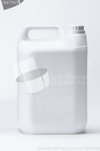 Image of White plastic container