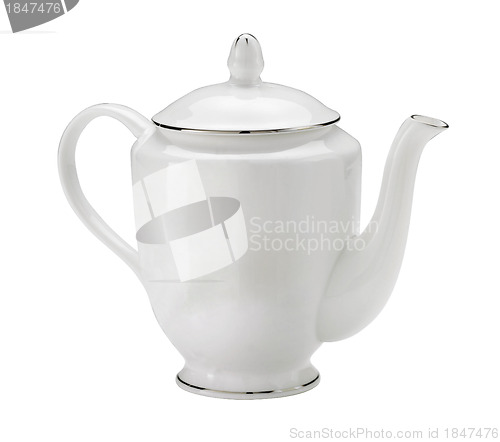 Image of teapot isolated on white