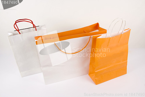 Image of shopping bags isolated on white background