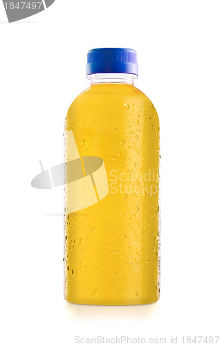 Image of Plastic bottle of orange juice