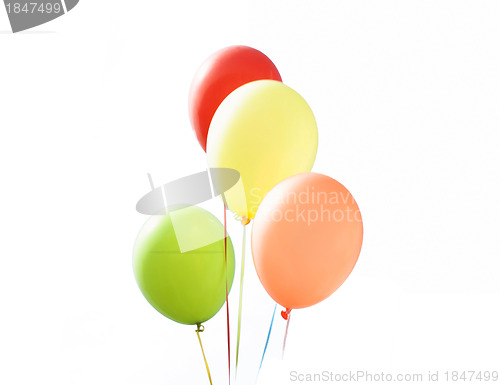 Image of many beautiful balloons