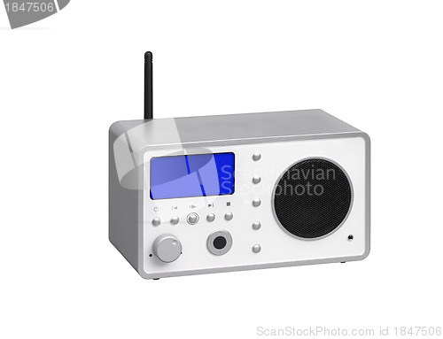 Image of Radio receiver on a white background