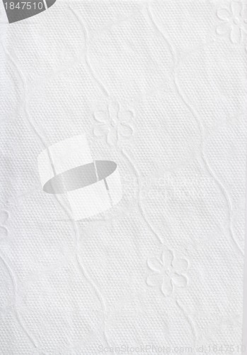 Image of Texture of white tissue paper