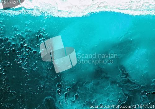 Image of ice and water close up background