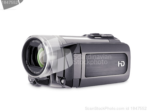 Image of high-definition camera isolated on a white background