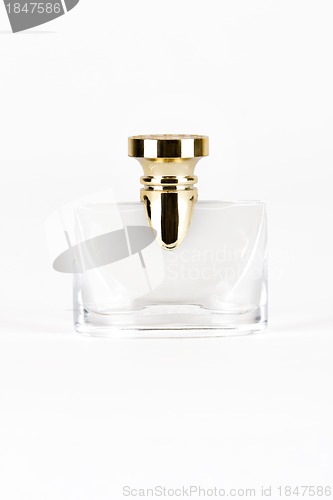 Image of bottle of perfume isolated on white background