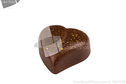 Image of Delicious dark chocollate on white background