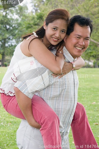 Image of Playful couple