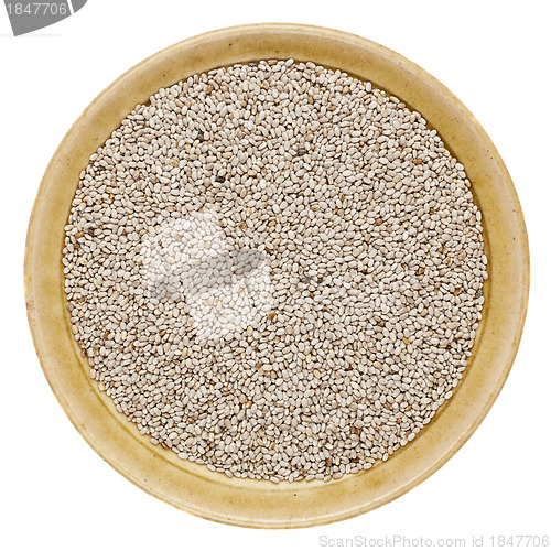 Image of white chia seeds 