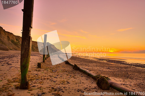 Image of On the beach in Norfolk