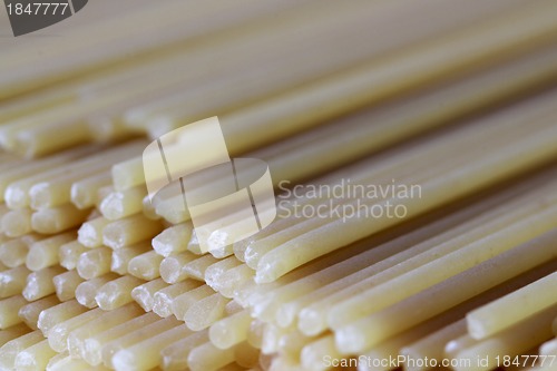 Image of Closeup of Spaghetti lying on a table