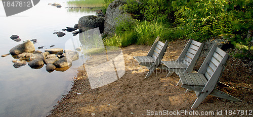 Image of Place for summer rest on a lake