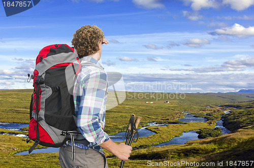 Image of Hiker, looking into the distance