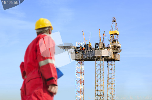 Image of Oil rig construction