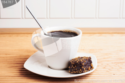 Image of Coffee Cup with brownie - landscape view