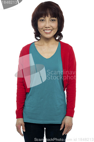 Image of Casually portrait of smiling asian beauty