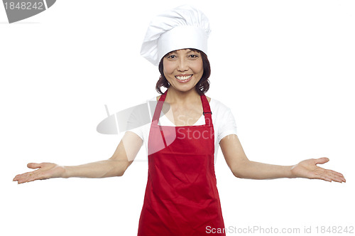Image of Great welcome by experienced asian female chef