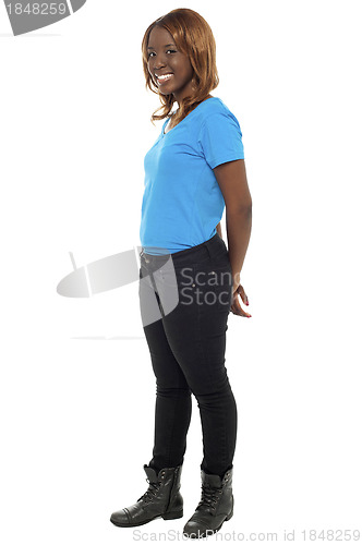 Image of Portrait of pretty african teenage girl