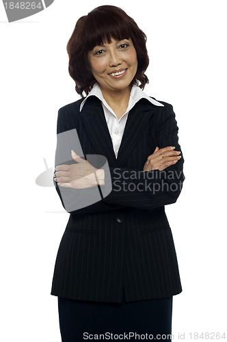 Image of Business manager posing with her arms crossed