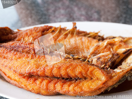 Image of Fried fish at Thai restaurant