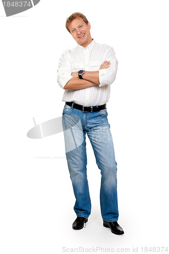 Image of portrait of the man in the full-length studio
