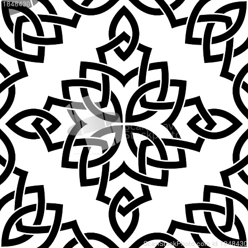 Image of Black Celtic seamless pattern