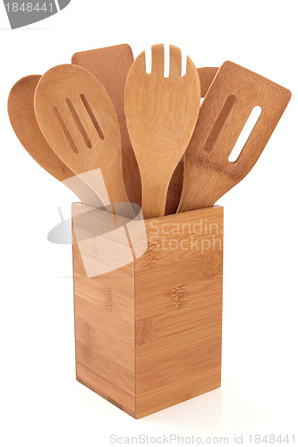 Image of Wooden Utensil Set