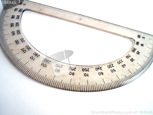 Image of old protractor