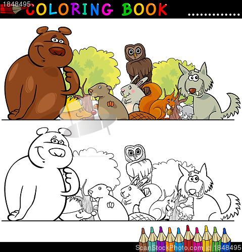 Image of Wild Animals for Coloring