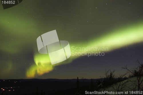 Image of Active aurora with some color