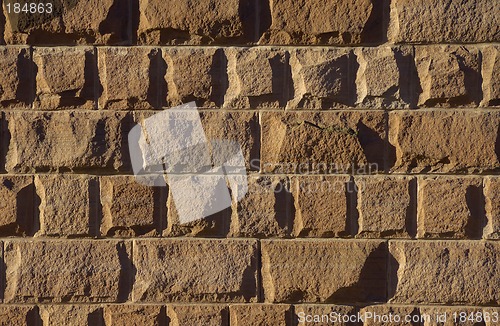 Image of Sandstone block wall