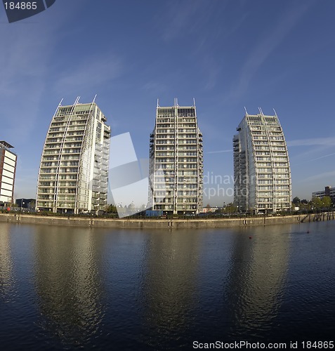 Image of Three apartment blocks