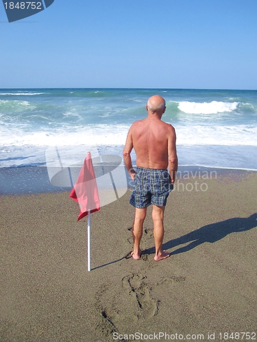 Image of Man on a beach